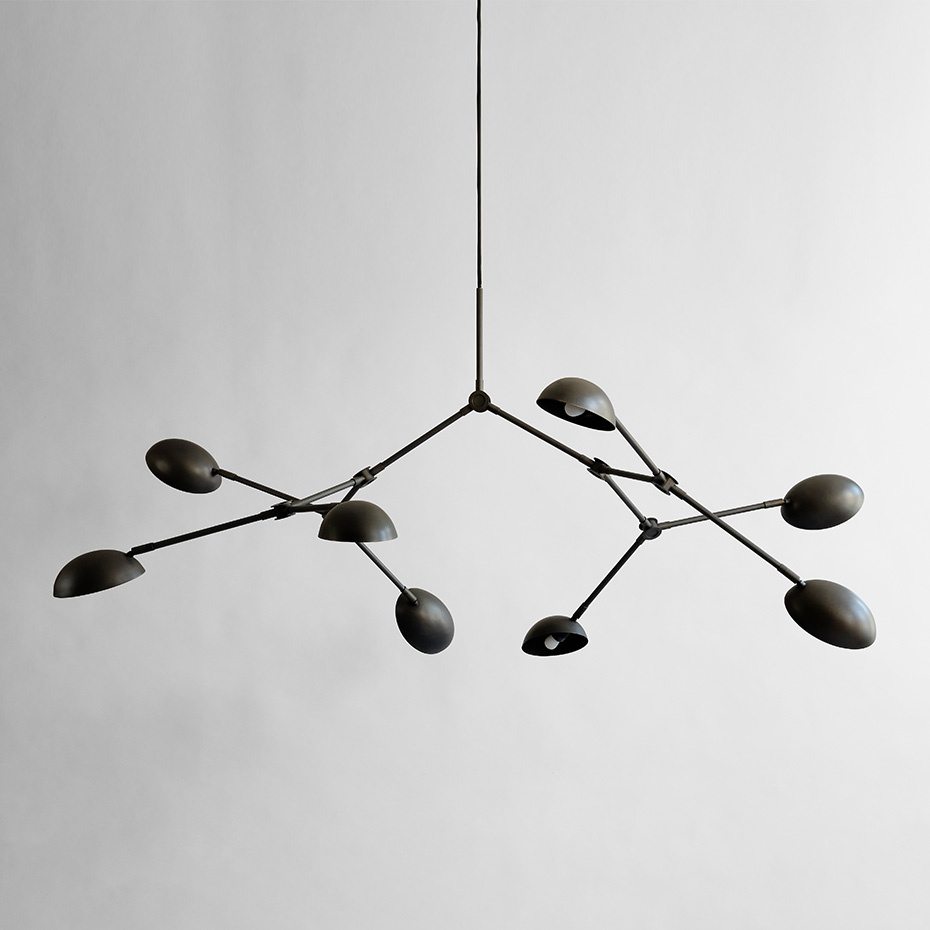 Drop Ljuskrona Bronze 5m