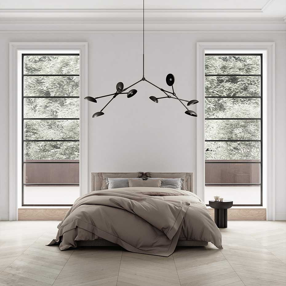 Drop Ljuskrona Bronze 5m