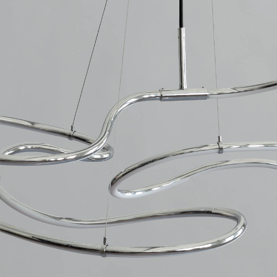 Ghost Ljuskrona Mini Chrome 5m