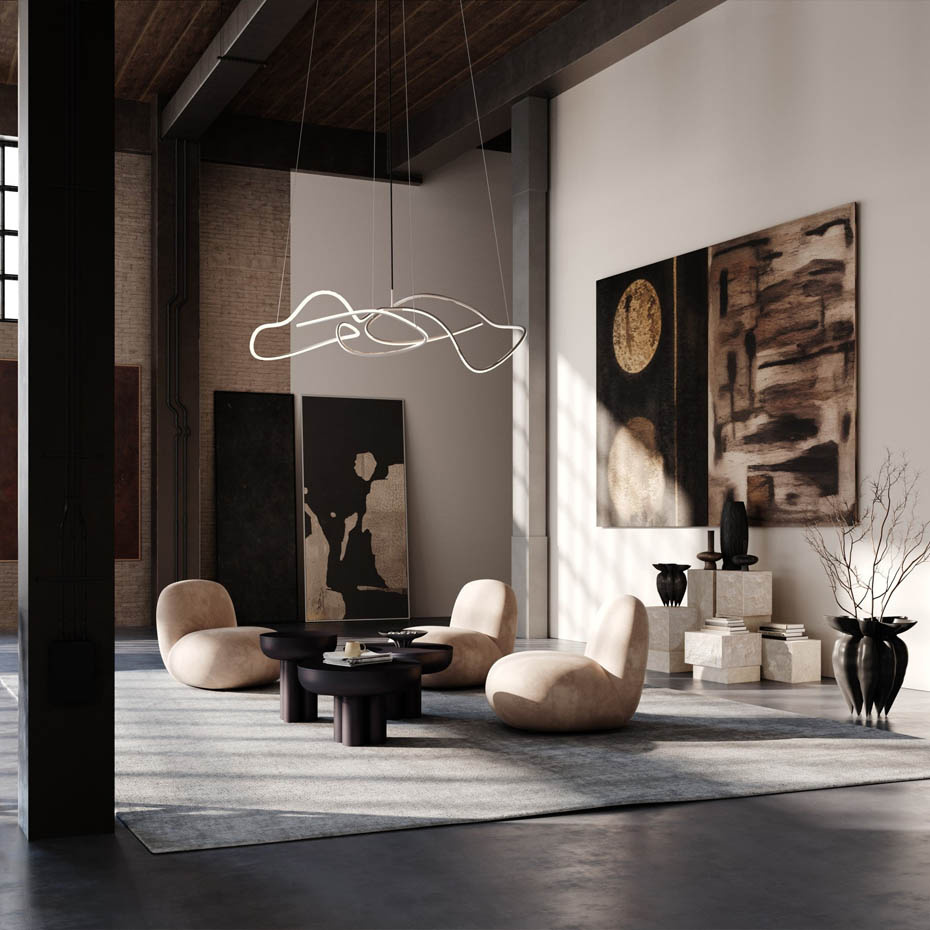 Ghost Ljuskrona Mini Chrome 5m