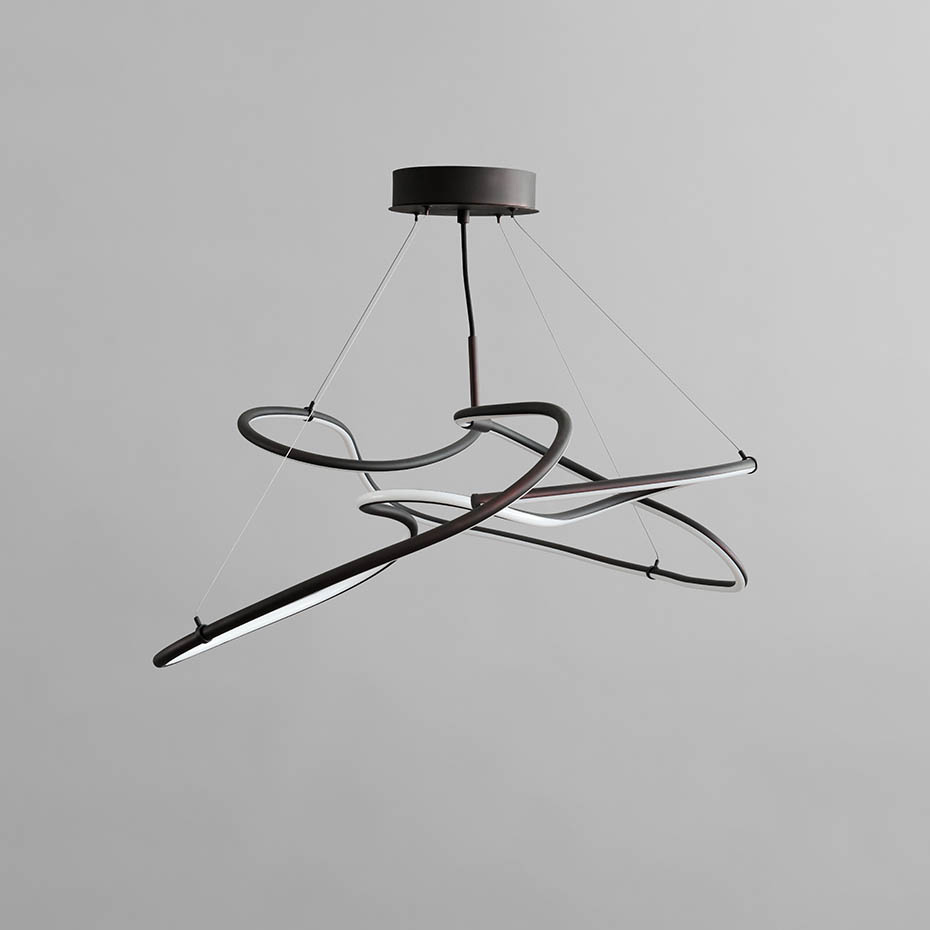 Ghost Ljuskrona Mini Burned Black 5m