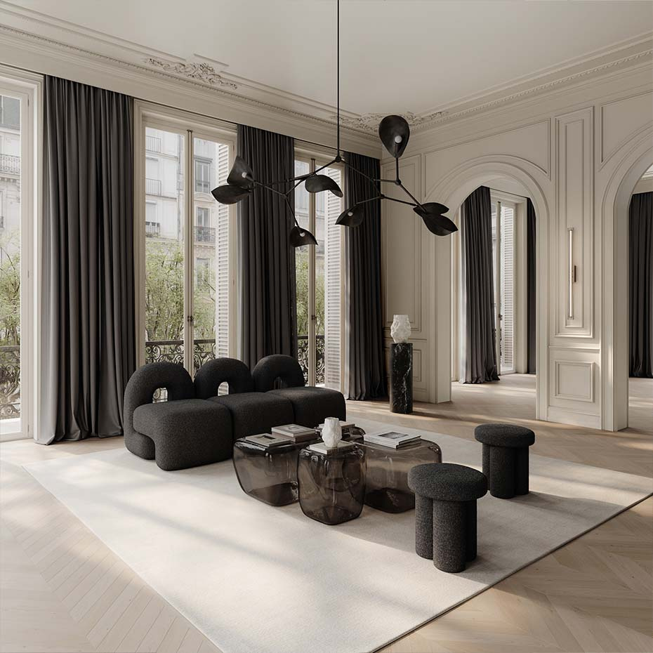 Stingray Ljuskrona Burned Black 5m