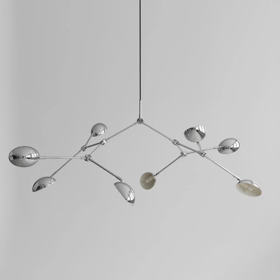 Drop Ljuskrona Chrome 5m