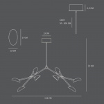 Drop Ljuskrona Chrome 5m Drop Ljuskrona Chrome 5m
