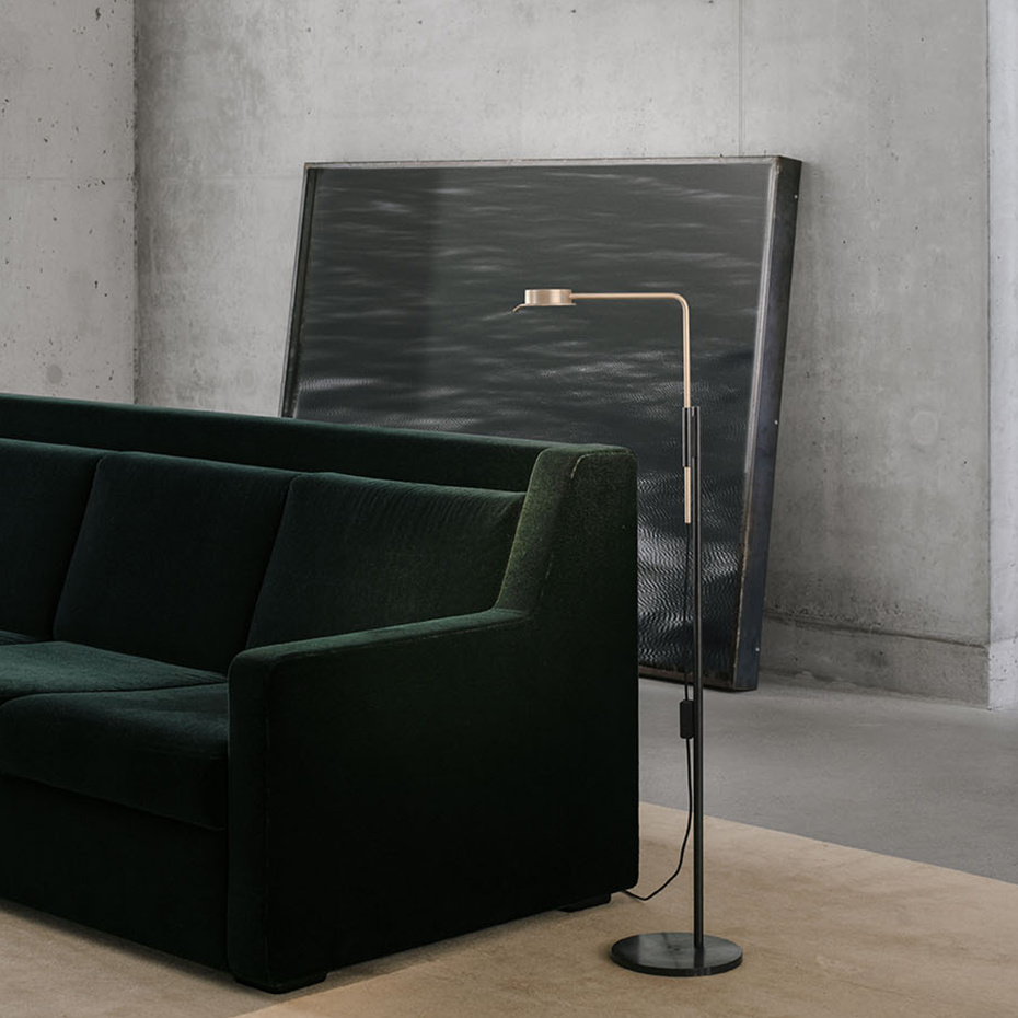 Chipperfield w102 f Golvlampa Brass/Dark Steel