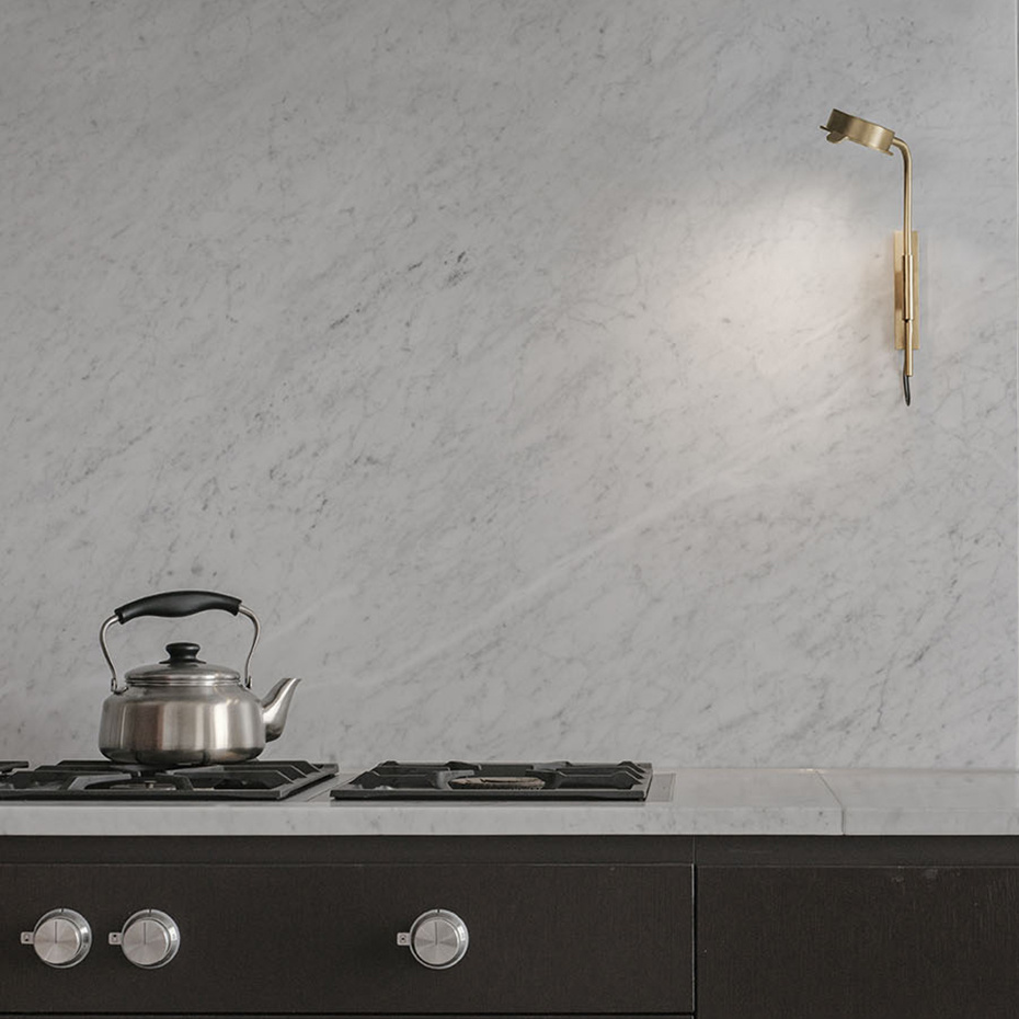 Chipperfield w102 w Vägglampa Brass