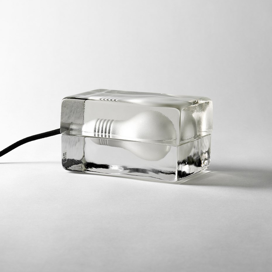 Block Lamp Mini Bordslampa Svart