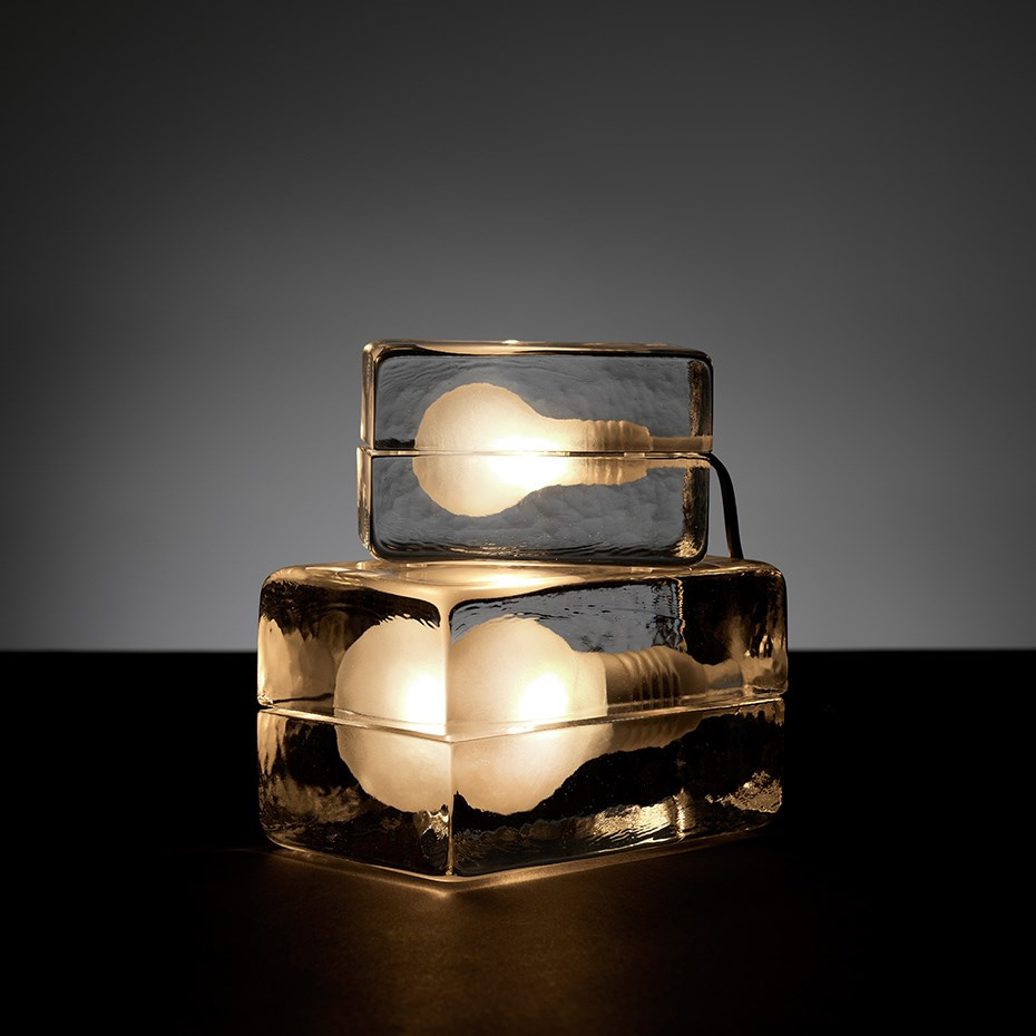 Block Lamp Mini Bordslampa Svart