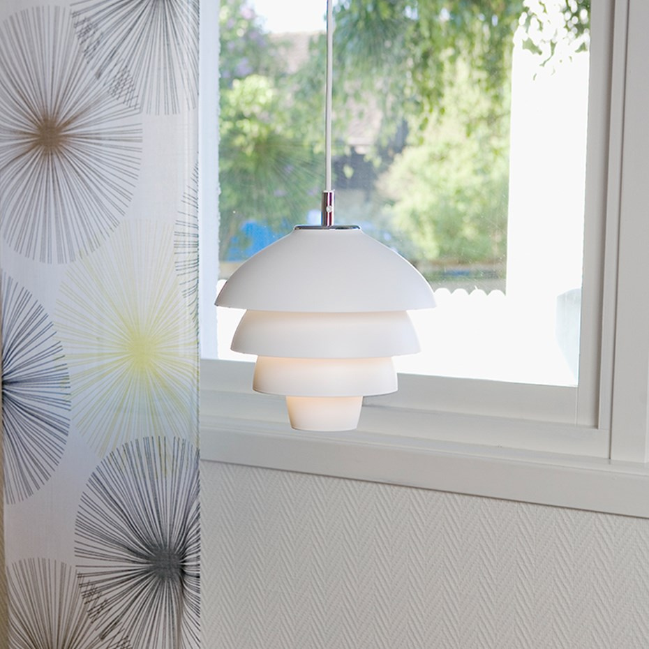 Valencia Pendel Ø24cm Mattvit