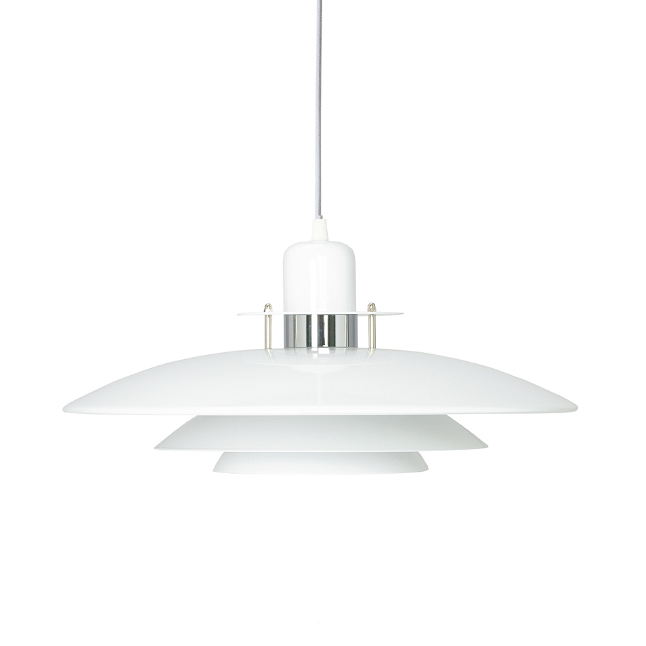 Primus Pendel Ø43cm Blankvit/Krom