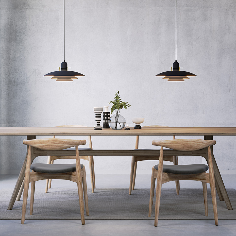 Primus Pendel Ø43cm Blankvit/Krom