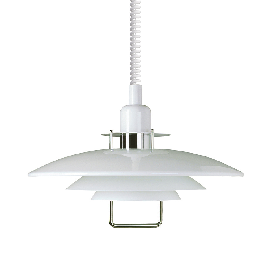 Primus II Pendel Ø43cm Blankvit/Krom