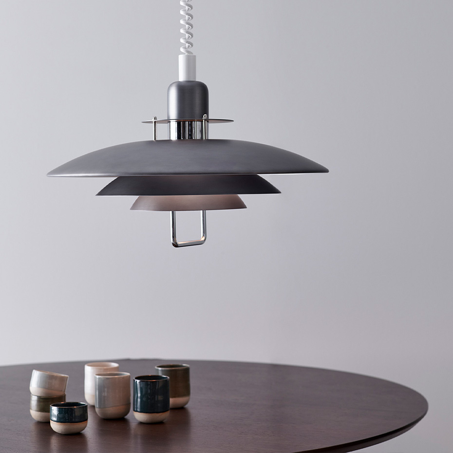 Primus II Pendel Ø43cm Mattsvart/Krom