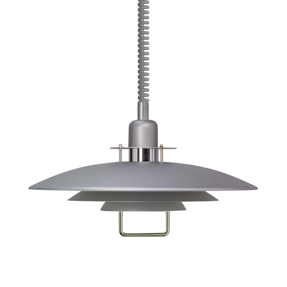 Primus II Pendel Ø43cm Grå/Krom