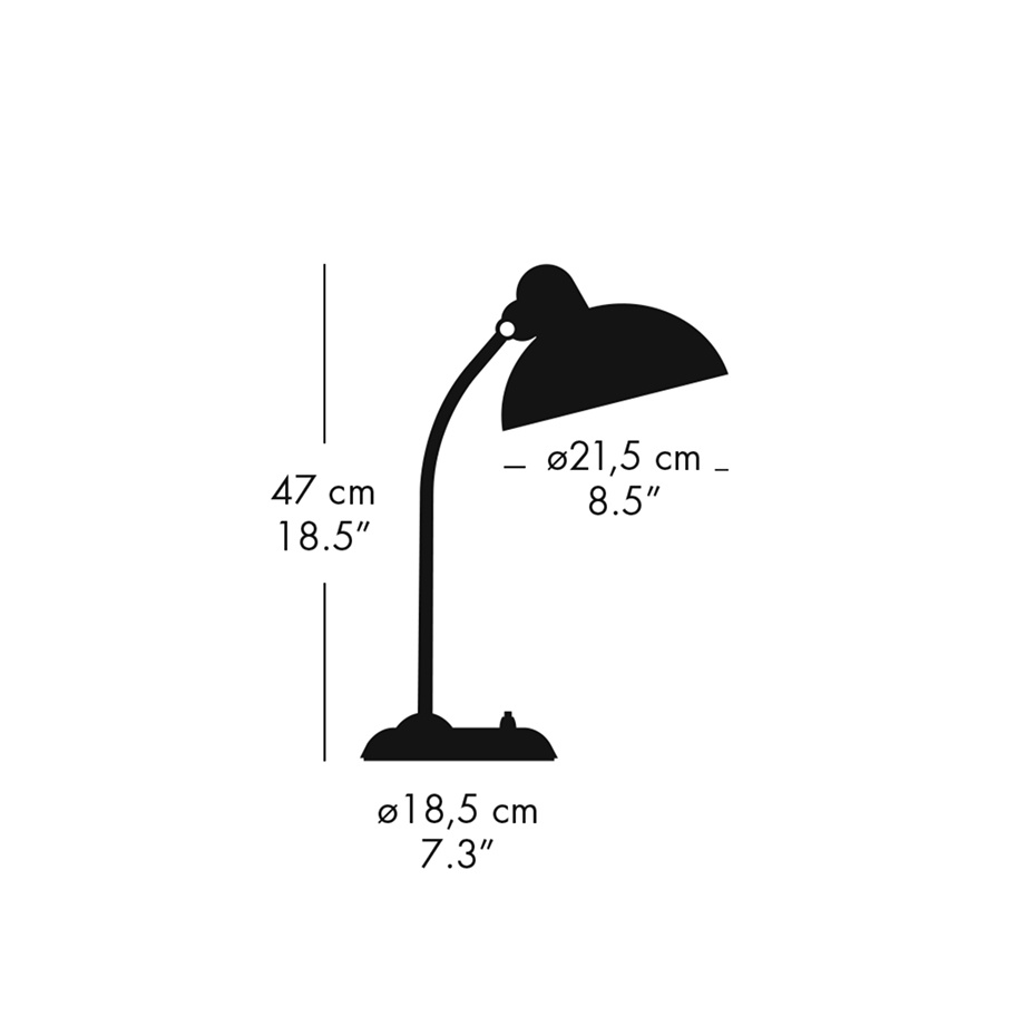 Kaiser Idell 6556 Bordslampa Easy Grey