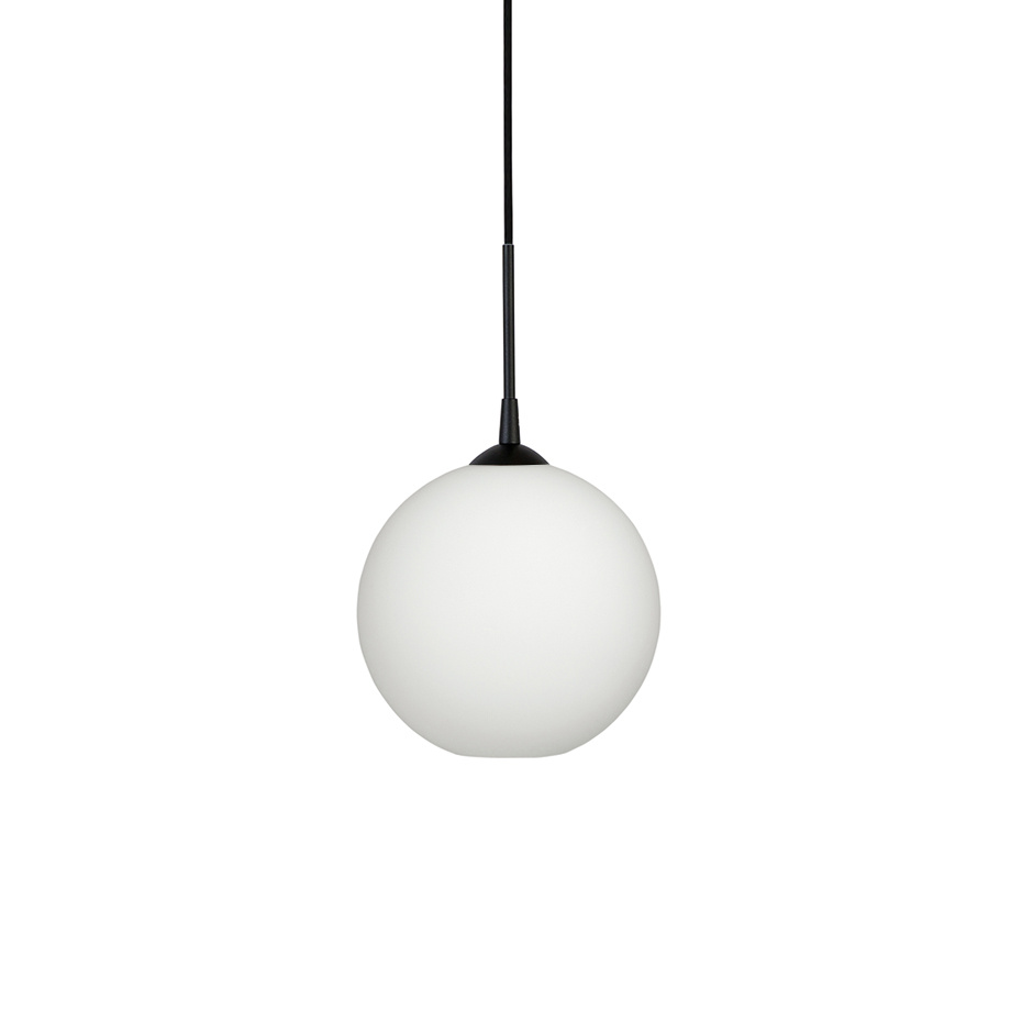 Capo Pendel Ø25cm Svart/Opalglas