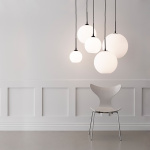 Capo Pendel Ø40cm Svart/Opalglas Capo Pendel Ø40cm Svart/Opalglas