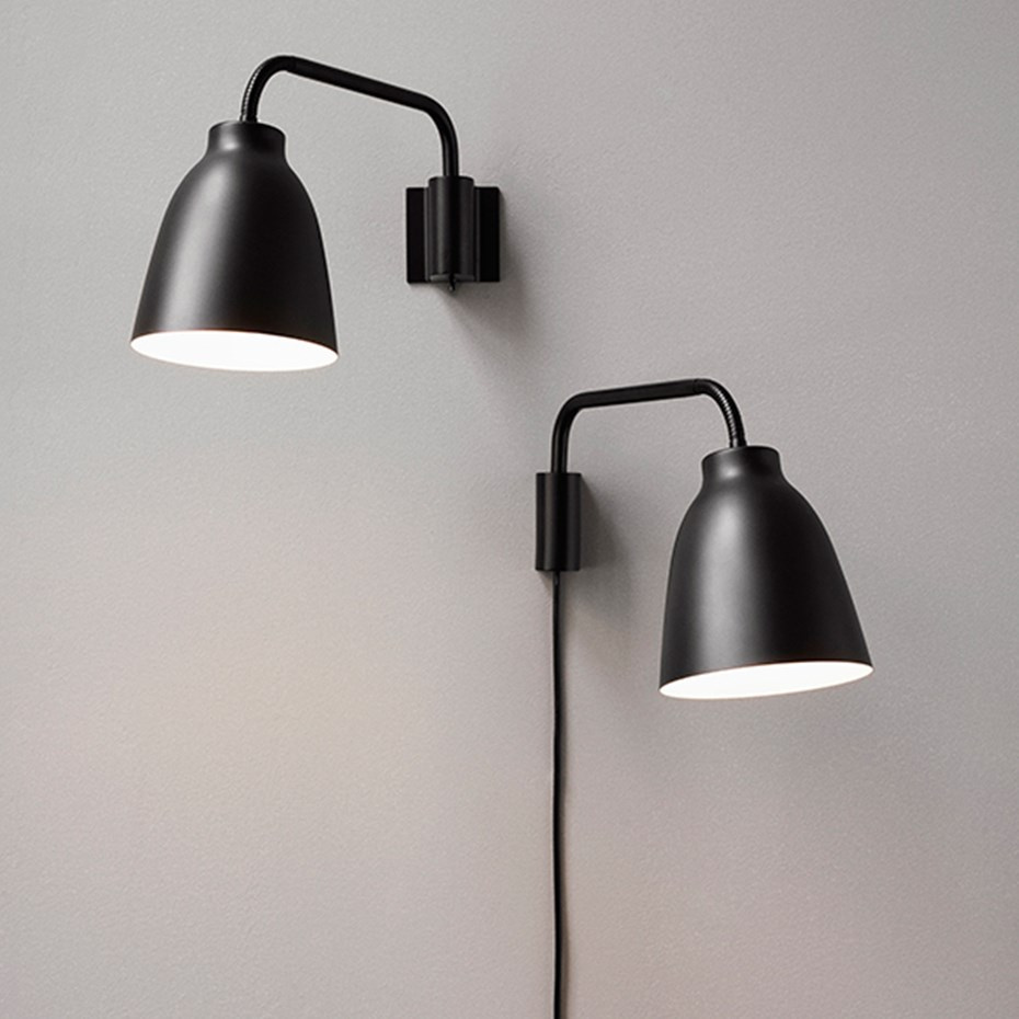 Caravaggio Read Vägglampa Grey 25