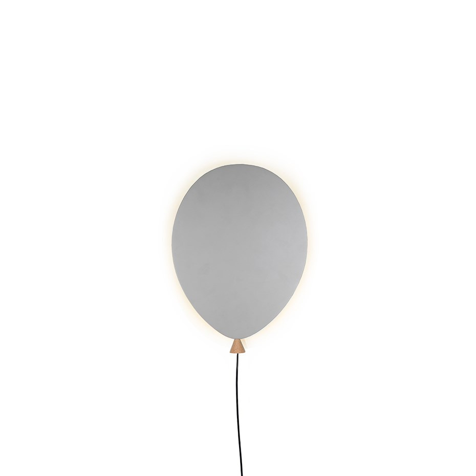 Balloon Vägglampa Grå
