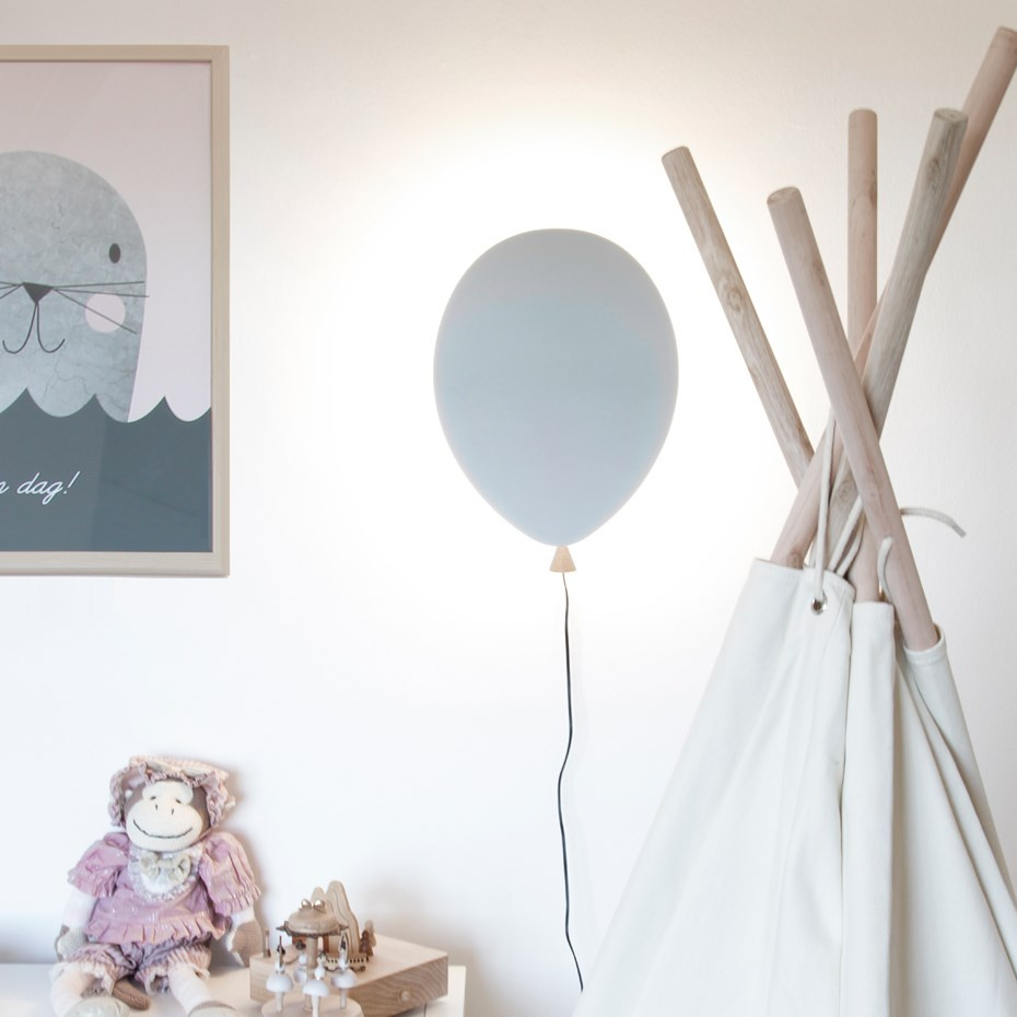 Balloon Vägglampa Grå