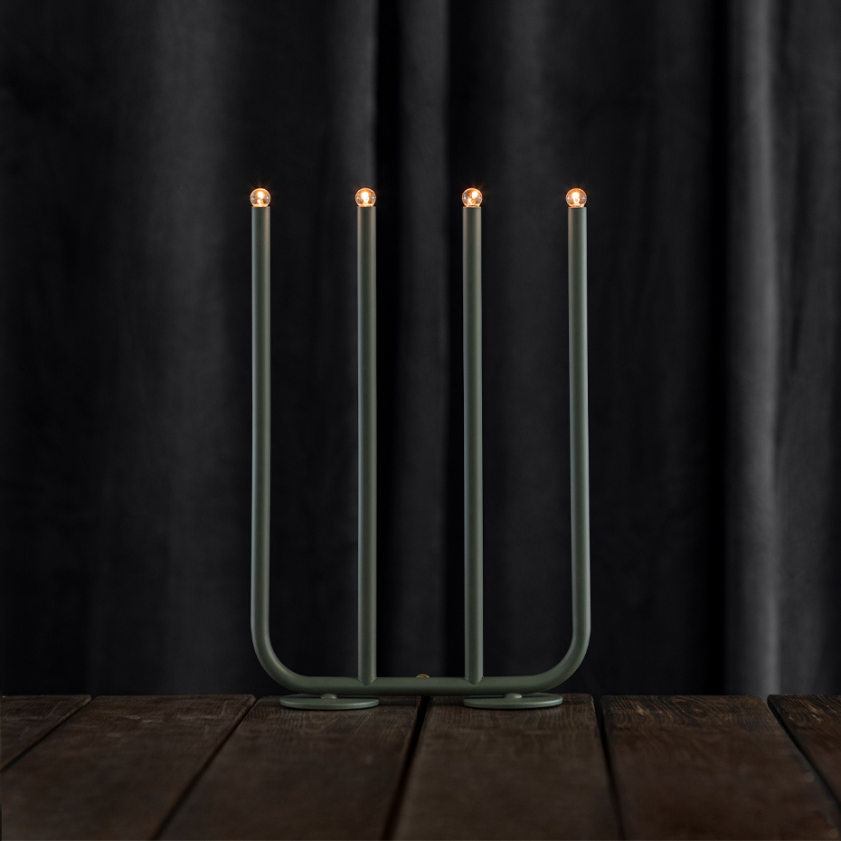 December Ljusstake 4 Gran