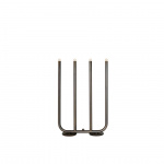 December Ljusstake 4 Choklad Konsthantverk December Ljusstake 4 Choklad