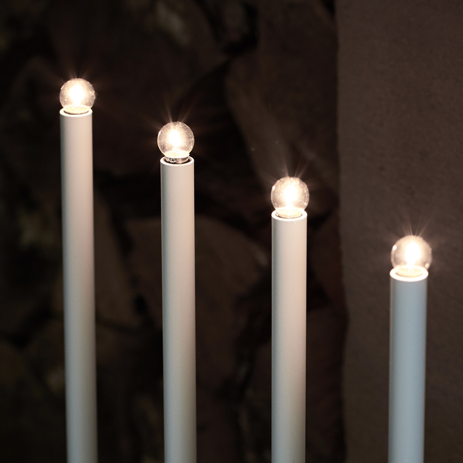 December Ljusstake 4 Vit