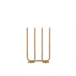 December Ljusstake 4 Rå Mässing Konsthantverk December Ljusstake 4 Rå Mässing