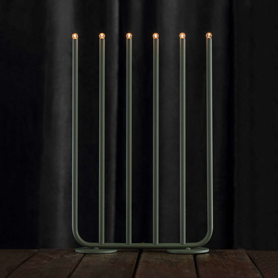 December Ljusstake 6 Gran