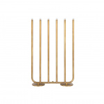 December Ljusstake 6 Rå Mässing Konsthantverk December Ljusstake 6 Rå Mässing