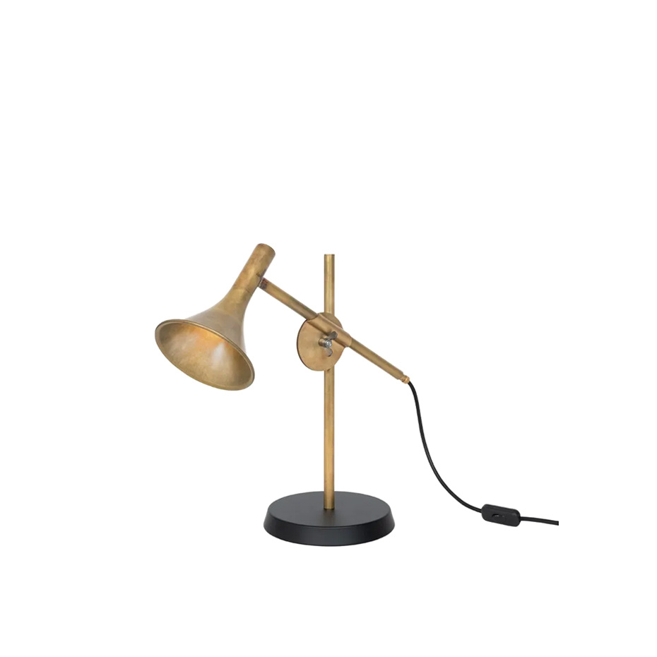 Megafon Bordslampa Rå Mässing