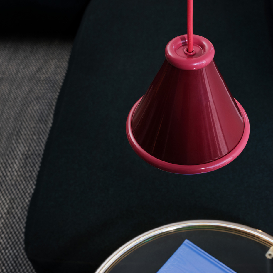 Belle Pendel Ø15cm Wine Red/Red Violet