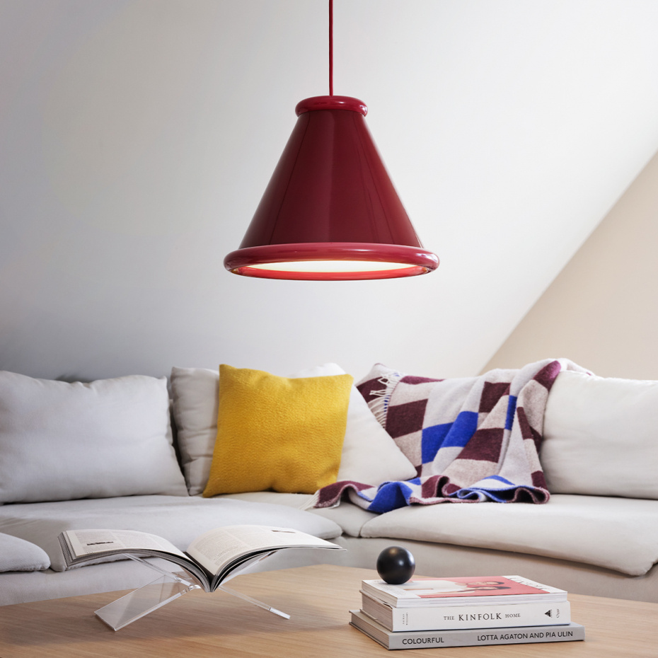 Belle Pendel Ø36cm Wine Red/Red Violet