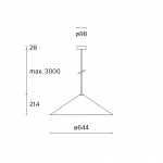 Cone W151 M3 Pendel Traffic White Cone W151 M3 Pendel Traffic White
