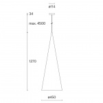 Extra Large Pendant w151 s1 Pendel Raw Brushed Extra Large Pendant w151 s1 Pendel Raw Brushed