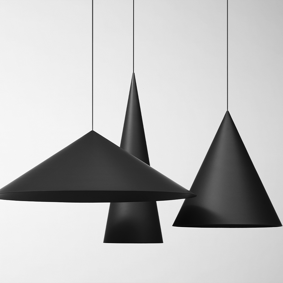Extra Large Pendant w151 s1 Pendel Jet Black