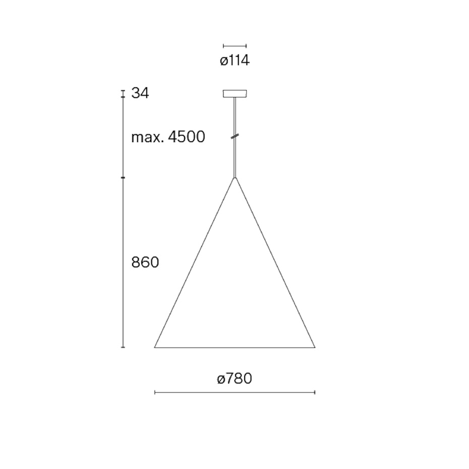 Extra Large Pendant w151 s2 Pendel Traffic White
