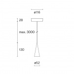Cone W151 XS1 Pendel Jet Black Cone W151 XS1 Pendel Jet Black