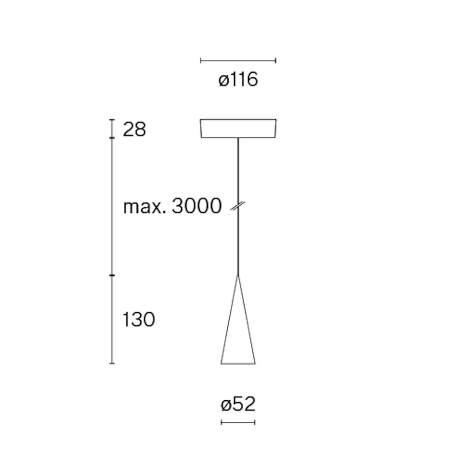 Cone W151 XS1 Pendel Raw Aluminium