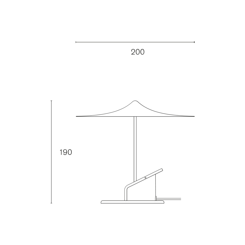 Île w153 Bordslampa/Vägglampa Poppy Red