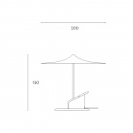 Île w153 Bordslampa/Vägglampa Grey Brown Île w153 Bordslampa/Vägglampa Grey Brown