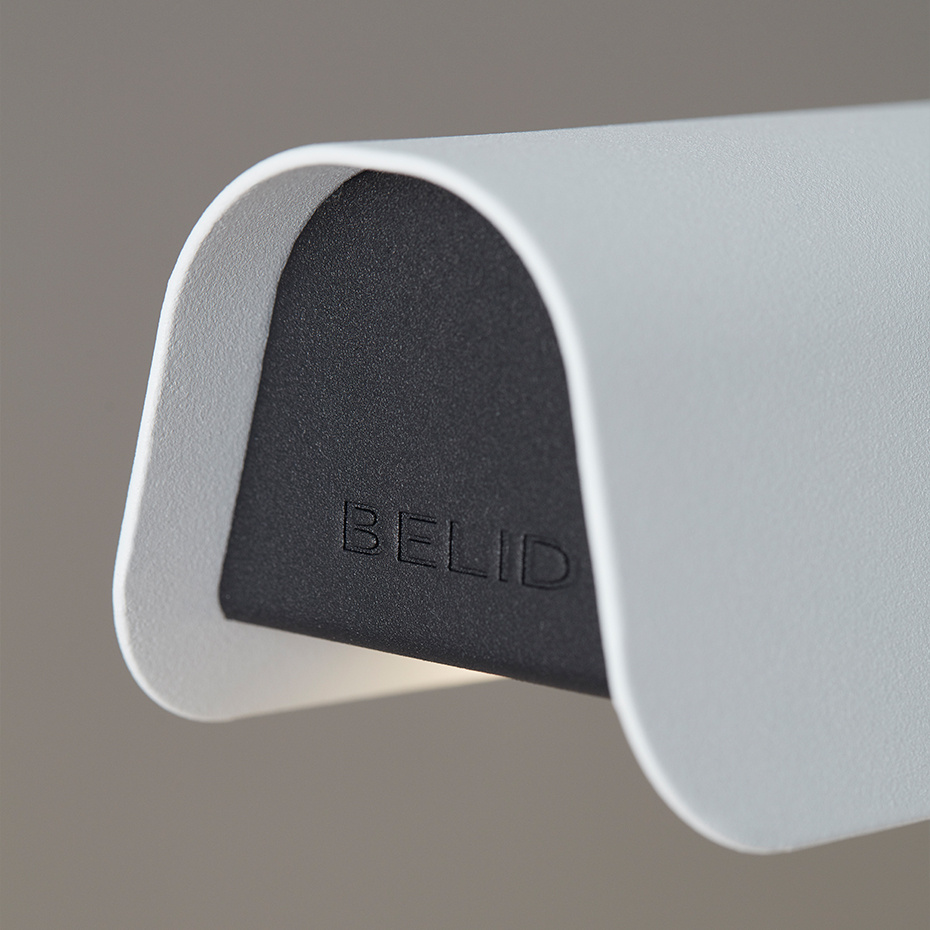 Fold LED Pendel Linjär Vit Struktur