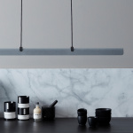 Fold LED Pendel Linjär Sand Struktur Fold LED Pendel Linjär Sand Struktur