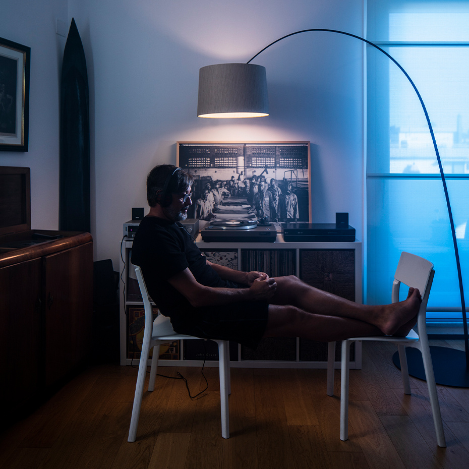 Twiggy Wood Golvlampa Black/Maple