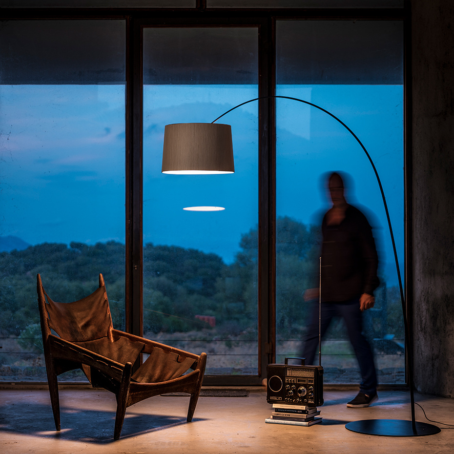 Twiggy Wood Golvlampa Greige/Maple