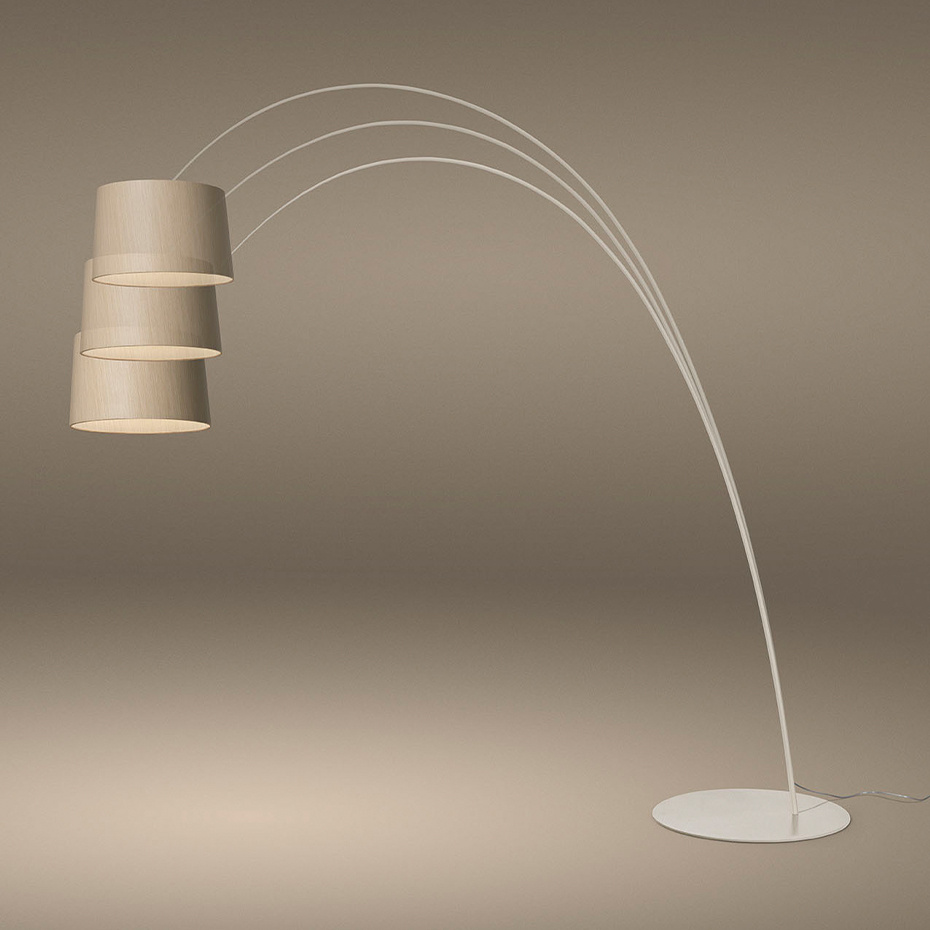 Twiggy Elle Wood Golvlampa Greige/Maple