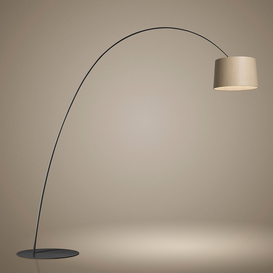 Twiggy Elle Wood Golvlampa Black/Maple