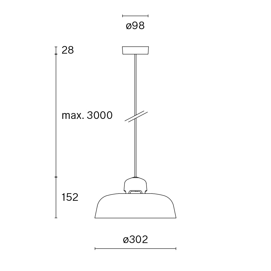 Dalston w162 s1 Pendel Silk Grey/Silk Grey