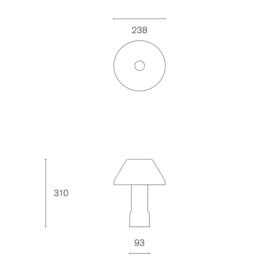 Lampyre w163 t1 Bordslampa Opal Glass
