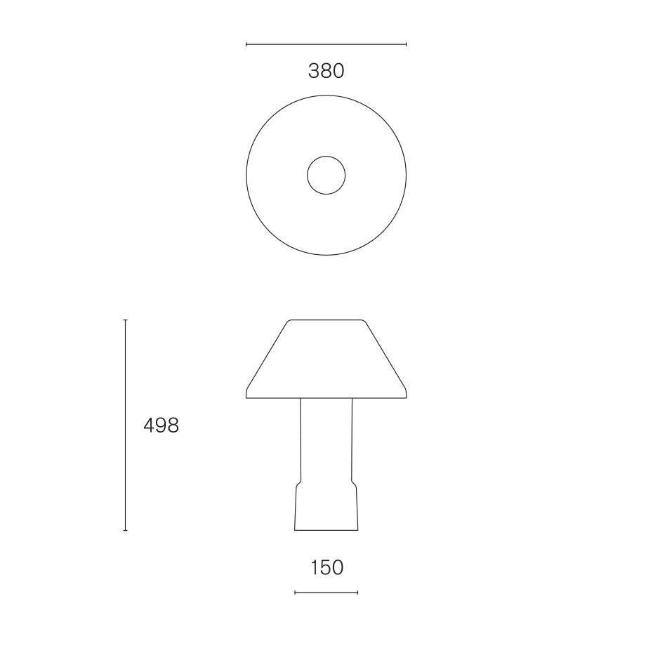 Lampyre w163 t2 Bordslampa Opal Glass